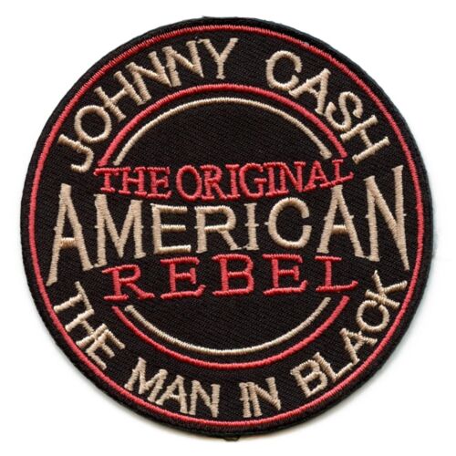 Johnny Cash American Rebel Patch Country Icon Legend Embroidered Iron On - Picture 1 of 2