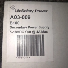LifeSafety Power A03-009 B100 Secondary Power Supply Module NIB