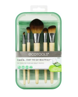 Ecotools 5 Piece Set ''Start The Day Beautifully'' Makeup Brushes 1606 - New