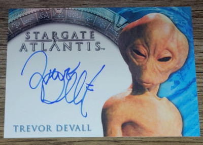 Stargate Atlantis Seasons 3 & 4 Trevor Devall as Voice of Hermiod Autograph