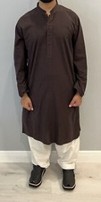 Junaid Jamshed Men Sz M Kameez Shalwar brown Pakistani Indian Kurti J.