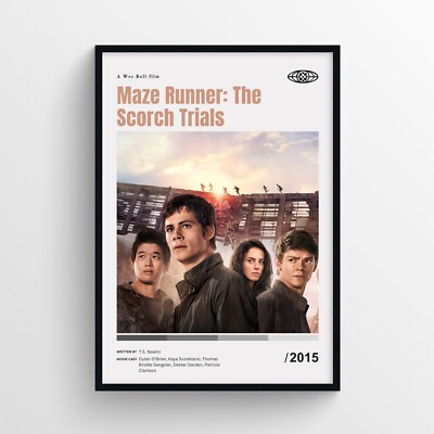 Maze Runner: The Scorch Trials Movie Poster Print, Wall Art - Unframed