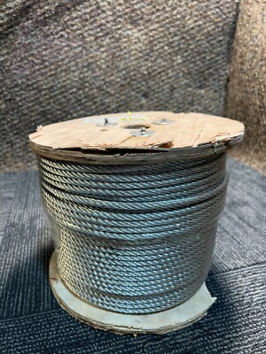 Aircraft Cable SSC297 7 x 19-1/4'' 500 Feet Spool Breaking Strength 7000LBS