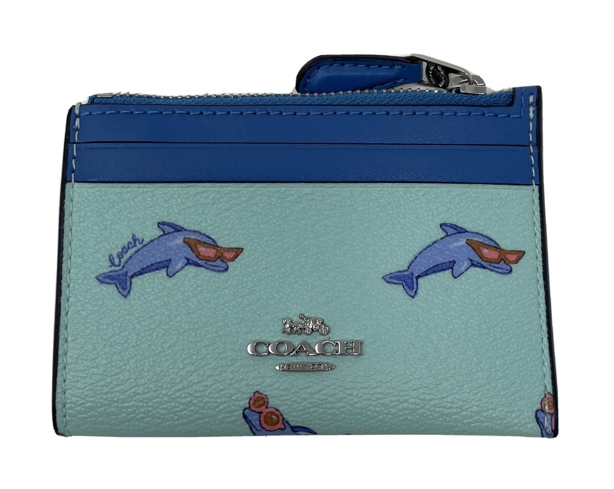 COACH カードケース NWT COACH CK422 Women's Mini Skinny Id Card Case With Dolphin