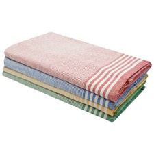 Pack of 3 100% Cotton Aloska Tea Towel Kitchen Dish Cloth Cleaning Drying 45x65