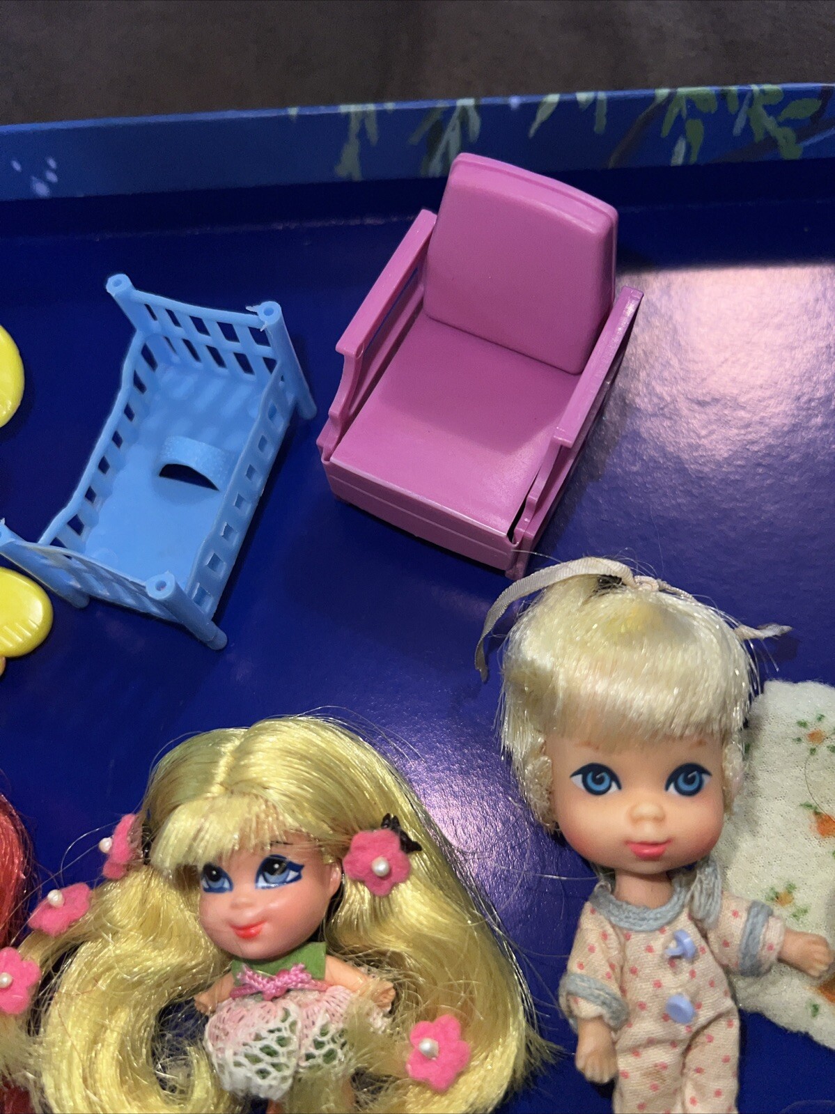 Lot Of 8 Vintage 1960s Mattel Little Kiddles Dolls And Some Accessories Lot of 8 vintage 1960s mattel little kiddles dolls and some accessories