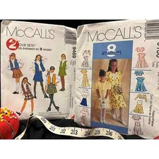 McCall's 9186 & 9469 two patterns FF Uncut 9186 Size 10,12,14 McCall's 9469