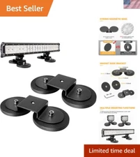 Universal Strong Magnet Mount Bracket for SUVs - 2-Pack of Light Holders