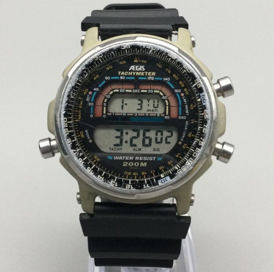 Aegis Casio Watch Men 44mm Tachy Meter Model 905 DW 400 Sky Aegis Casio Watch Men 44mm Tachy Meter Model 905 DW 400 Sky