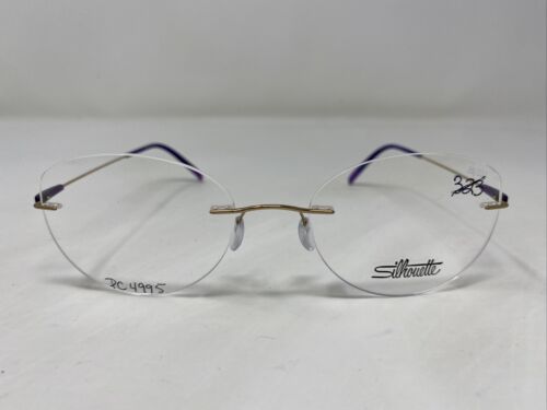 Silhouette Austria 5500 BB 7530 53-19-140 Gold/Purple Eyeglasses Frame I798 - Picture 1 of 8