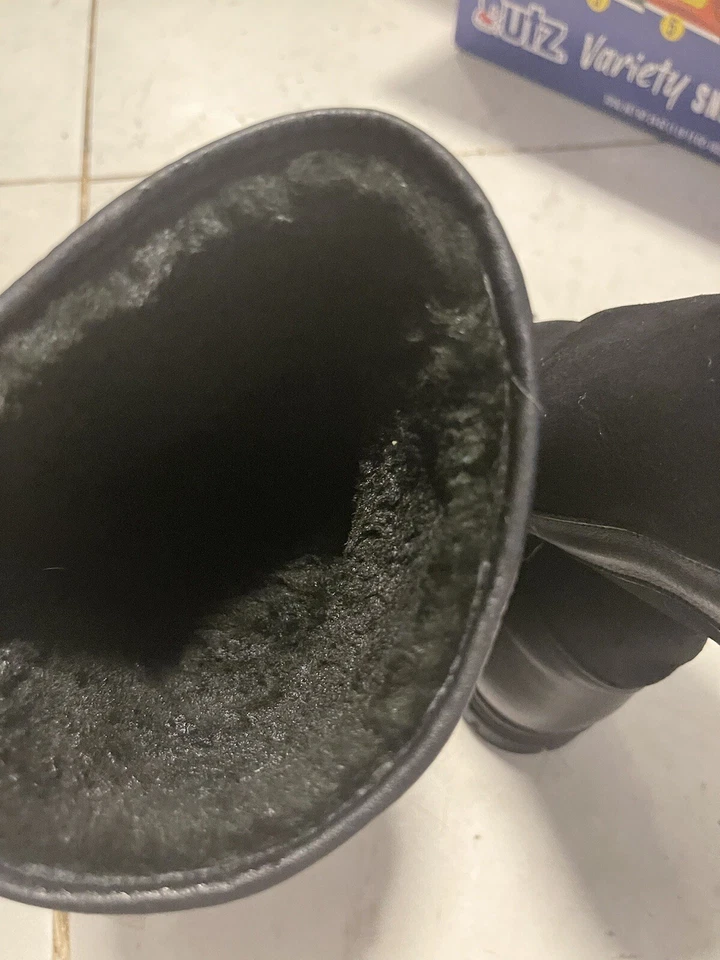 Botas de media pantorrilla de cuero negras Arche para mujer talla 9,5 (41) Foto 4 de 4