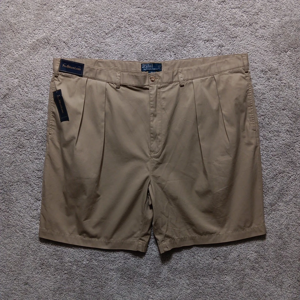 POLO RALPH LAUREN NEW W/TAGS MENS SIZE 50B CHINO SHORTS KHAKI CLASSIC FIT - Image 3 of 4