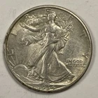 1934-D Walking Liberty .50. Sharp Almost Unc.