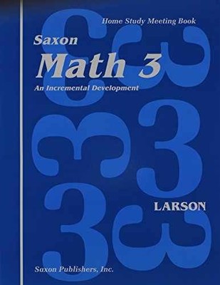 Saxon Math 3: An Incremental Development, - Paperback, by LARSON - Acceptable w