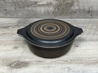 Vintage Pyrex Stripped Round Casserole Dish w/lid  # 471  1 pt
