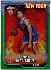 2024-25 Topps Chrome - Topps Green Refractor #150 Kevin McCullar Jr.