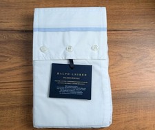Ralph Lauren Organic Cotton Percale Palmer Euro Sham in Pale Sky Blue 140 MSRP