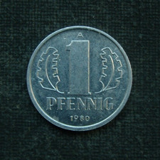 NRD 1 fenig 1980 "A" Niemcy / Niemcy / Nemezko / Alemán / D