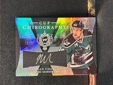 2007-08 UD The Cup Chirography Jonathan Cheechoo Auto /50