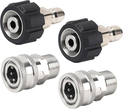 #ad Pressure Washer Quick Connect Fittings M22 14Mm to 3 8 In Power Washer Adapter $23.90