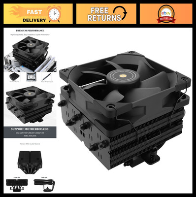 High-Performance CPU Air Cooler, 6 Heat Pipes, Quiet PWM Fan, AMD/Intel Compatib