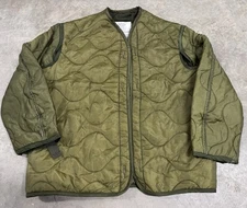 Vintage Army Military M65 Field Jacket Liner Small Cold Weather Quilted Green