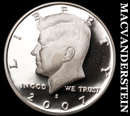 2007-S Kennedy Half Dollar- Silver- Choice Gem Proof Luster No Reserve #i9247