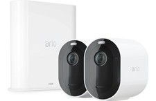 Arlo Pro 3 Two-Camera System SmartHub 2K HDR Wire-Free White Security Bundle