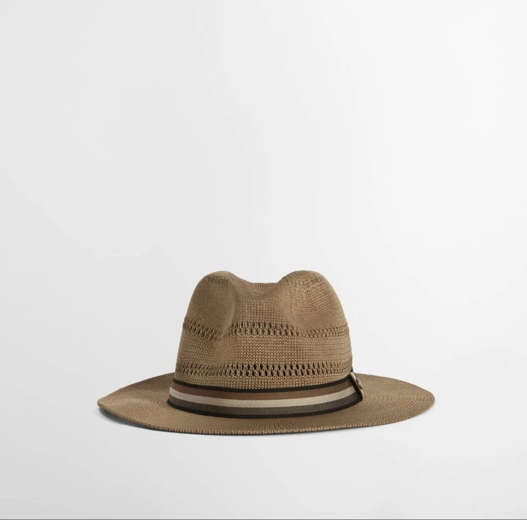 Barbour Men's Whitfield Summer Hat Size XL Dark Tan