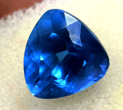 Wonderful Item  11.65 Ct Natural Blue Tourmaline Trillion Shape IGL Gems 6AHF