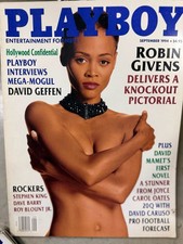 September 1994 Vintage Playboy Magazine Robin Givens, David Geffen, Stephen King