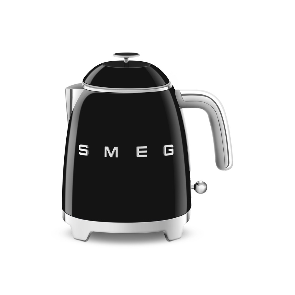 Bouilloire Années 50 0,8 l noir en acier inoxydable haut de gamme