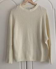 Paraphrase Cream Soft Boxy Oversized Style Long Sleeve Jumper 10/36 S 42"Chest