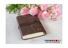 Capri Address Book Personalised Italian Leather Telephone Directory – Chocolate