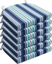 Outdoor Chair Cushions for Patio Furniture - Patio Chair Cushions Set of 6 - Wat