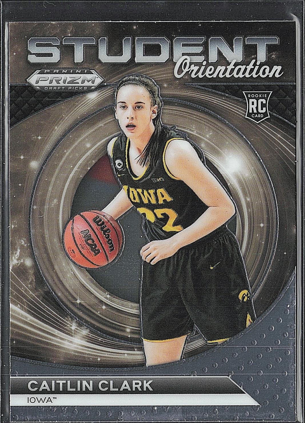 2024 Panini Prizm Draft Picks #22 Caitlin Clark Student Orientation RC
