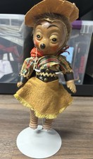Vintage 1940's German Steiff Mecki Celluloid Fipps Hedgehog Toy Figurine