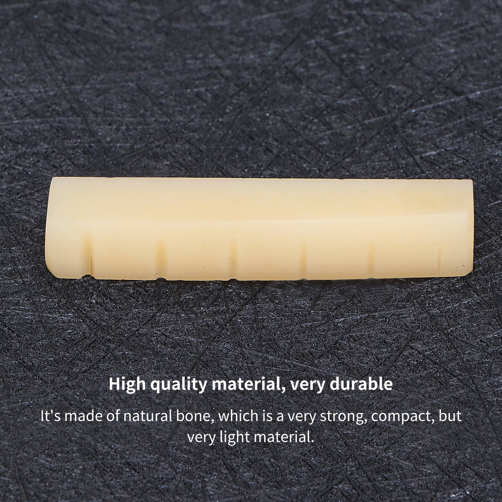 Unbleached Acoustic Guitar Nuts Fit For 43mm Guitar Slot Pure Complete Bone Fit