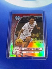 2025 Bowman Chrome U Basketball 1st Labaron Philon Team Logo SSP Alabama #49 RC