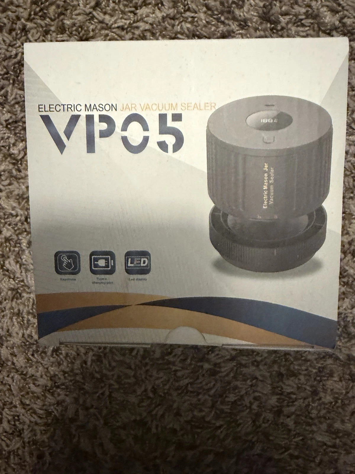 VP05 Mason Jars Electric Vacuum Sealer Kit for Food Vacuum Sealer