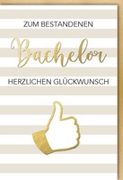 Bachelor - GlüCkwunschkarte Im Format 11,5 X 17 Cm Mit Umschlag - Zum Bestandene