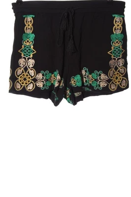 H&M Short moulant Dames Pantalon court T EU 38 noir style décontracté - Photo 1/4