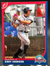 ?2007 Grandstand Danville Cody Johnson ROOKIE CARD RC #18 ATLANTA BRAVES!. rookie card picture