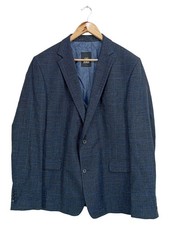 STRELLSON Sakko Herren 54/XXL Blau Kariert Business