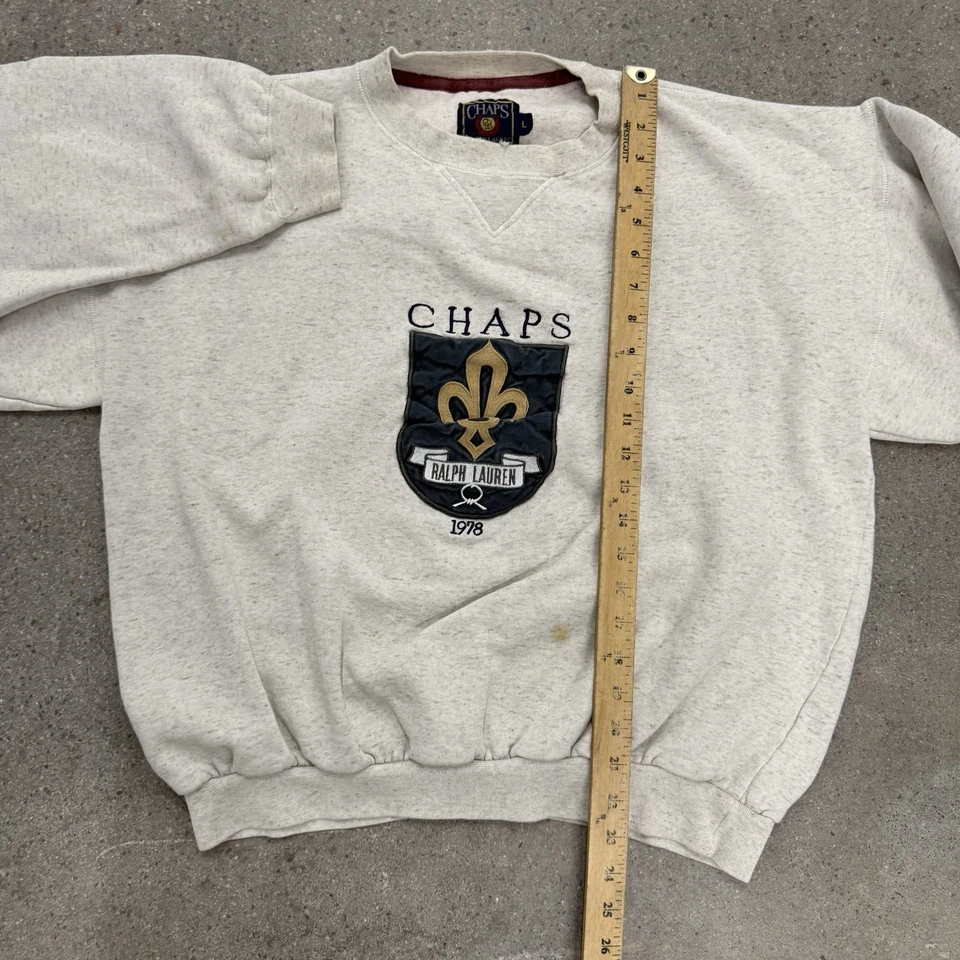Vintage Chaps Ralph Lauren Sweatshirt Mens Size Large - Image 4 of 4