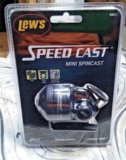 #SSC1C LEW'S SPEED CAST SSC1C 4.4:1 GEAR RATIO SPINCAST REEL IN CLAM PACK NEW