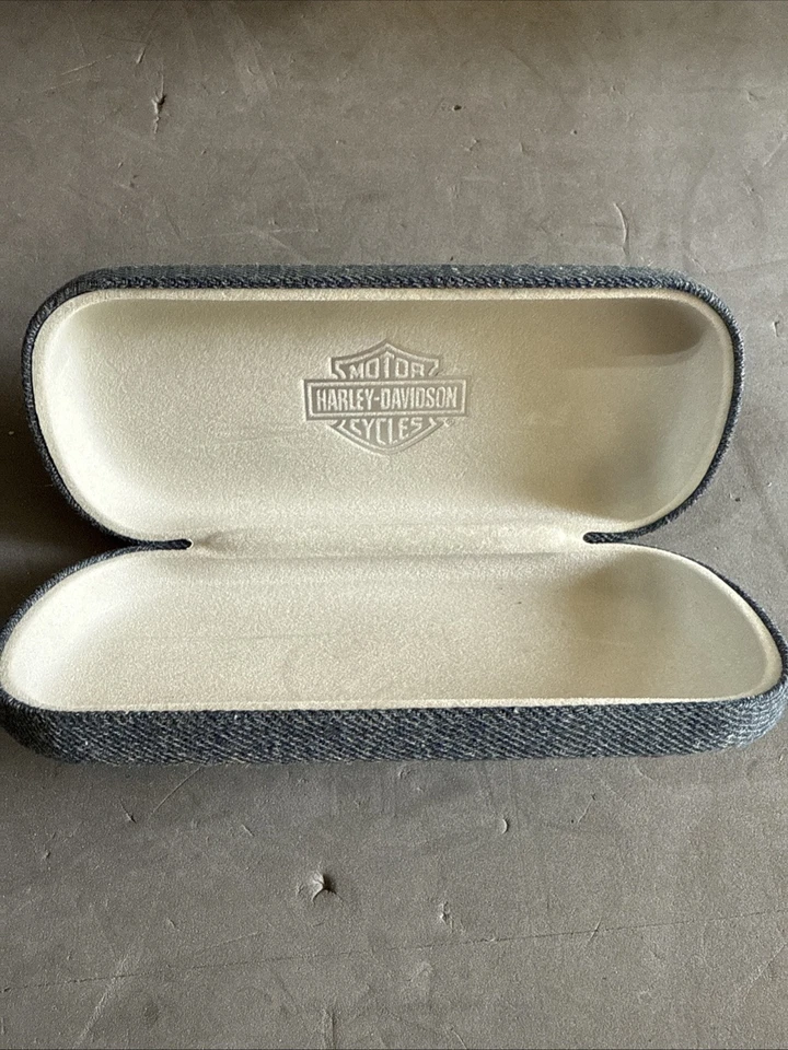 Estuche de mezclilla para gafas de sol/ojos rígidos Harley Davidson Foto 3 de 3