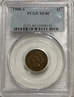 1908 S Indian Head Cent PCGS XF40 BN