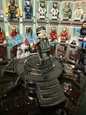 Earthly brick 3rd Anv Custom minifigure Tony Stark Iron Man Mark 42 Not Jin RARE