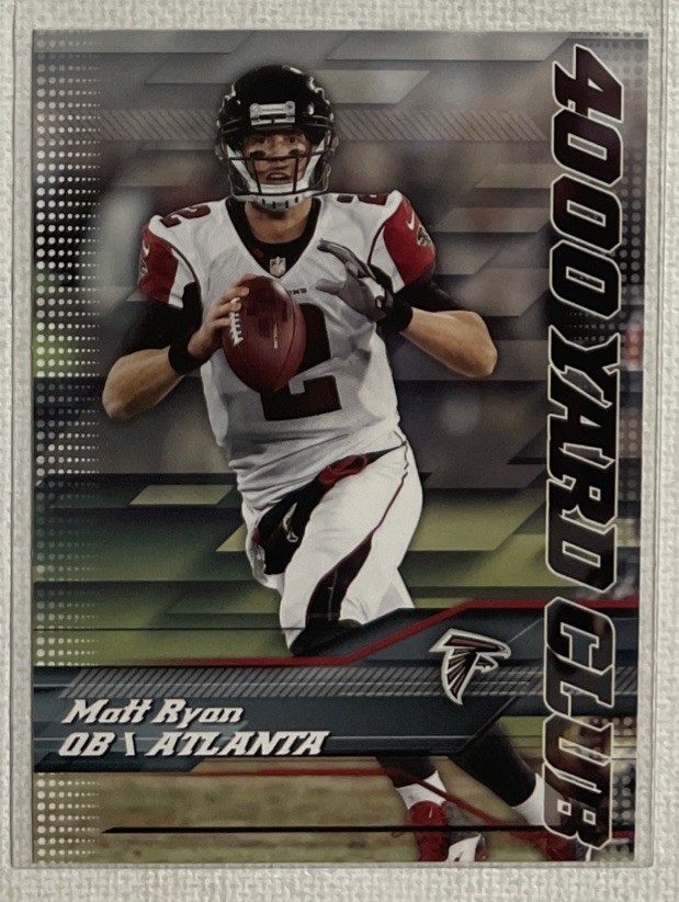 2014 Topps Football Matt Ryan 4000 Yard Club Insert Card #2 Falcons